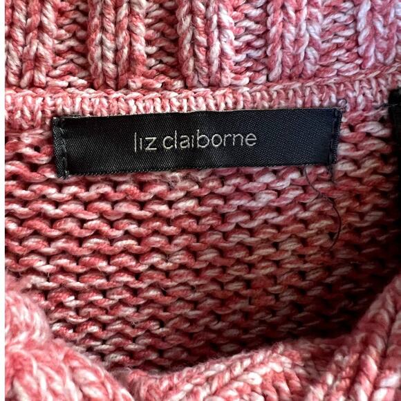 Liz Claiborne, M, Pink, Button up Sweater, Collar - Picture 2 of 8